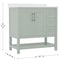 Flash Furniture Vega 36 Inch Vanity w/Sink, Storage Cabinet w/Soft Close Doors, Open Shelf and 3 Drawers, Sage FS-VEGA36-KD-SG-GG - alternate 7